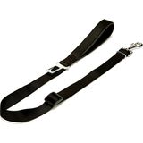 Doggie Dokumadan El Yapımı Emniyet Kemerli Siyah 2.5x80-120 cm Köpek Gezdirme Aparatı