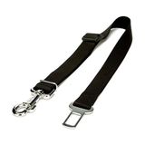 Doggie Dokumadan El Yapımı Kemerli Siyah 2.5x50-80 cm Köpek İçin Emniyet Bağlantı Aparatı
