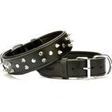 Doggie El Yapımı Çivili Siyah 4x47-55 cm Köpek Boyun Tasması