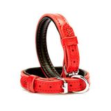 Doggie El Yapımı Kırmızı 2x30-35 cm Köpek Boyun Tasması
