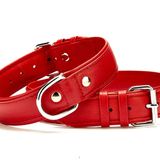 Doggie El Yapımı Kırmızı 4x57-65 cm Köpek Boyun Tasması