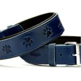 Doggie El Yapımı Mavi 2x35-40 cm Köpek Boyun Tasması