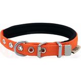 Doggie Elit Dokumadan El Yapımı Turuncu 1.5x20-25 cm Köpek Boyun Tasması