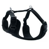 Doggie Hava Alan Dokumadan El Yapımı Siyah 1.5x40-50 cm Köpek Göğüs Tasması
