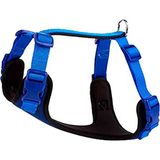 Doggie Havalı Dokumadan El Yapımı Köpek Göğüs Tasması M-2x45-55 cm, Adgtmroyalblue