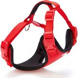 Doggie Havalı Dokumadan El Yapımı Köpek Göğüs Tasması S-1,5X40-50Cm - Red