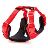 Doggie Havalı Dokumadan El Yapımı Köpek Göğüs Tasması XS-1,5x35-45 cm, AdgtXSred
