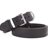 Doggie Kahverengi 4x57-65 cm Large Yağlı Deri Köpek Boyun Tasması