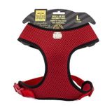 Doggie Kırmızı 2x45-55 cm Large Havalı Dokuma Küçük Irk Köpek Göğüs Tasması