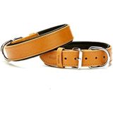 Doggie Konfor Deri Camel 3.5x47- 55 cm Köpek Boyun Tasması