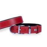 Doggie Konfor Deri Kırmızı Medium 3.5x52 60 cm Köpek Boyun Tasması