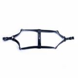 Doggie Konfor Ronin Deri Siyah 2x45-55 cm Köpek Göğüs Tasması