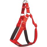 Doggie Konforlu Dokumadan El Yapımı Ronin Model 3XL Kırmızı 3x75-85 cm Köpek Göğüs Tasması