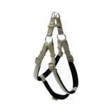 Doggie Konforlu Dokumadan El Yapımı Ronin Model Köpek Göğüs Tasması L-2X55-65Cm - Khaki