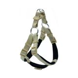 Doggie Konforlu Dokumadan El Yapımı Ronin Model Köpek Göğüs Tasması M-2X45-55Cm - Khaki