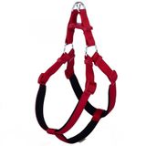 Doggie Konforlu Dokumadan El Yapımı Ronin Model Köpek Göğüs Tasması XL-2,5x65-75 cm, DsgtXLred