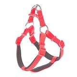 Doggie Konforlu Dokumadan El Yapımı Ronin Model Köpek Göğüs Tasması XS-1,5x35-40 cm, DsgtXSred