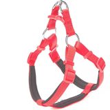 Doggie Konforlu Dokumadan El Yapımı Ronin Model Köpek Göğüs Tasması Xs-1,5X35-45Cm - Red