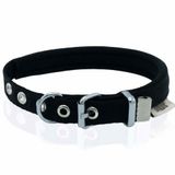 Doggie Konforlu Dokumadan El Yapımı Siyah 1.5x20-25 cm Köpek Boyun Tasması