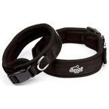 Doggie Konforlu Dokumadan El Yapımı Siyah 1.5x25-30 cm Köpek Boyun Tasması