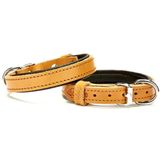 Doggie Konforlu El Yapımı Kamel 3.5x47-55 cm Köpek Boyun Tasması
