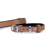 Doggie Konforlu Gerçek Deriden El Yapımı Köpek Boyun Tasması 1,5X25-30 Cm