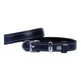Doggie Konforlu Gerçek Deriden El Yapımı Köpek Boyun Tasması Siyah 2X35-40 Cm