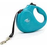 Doggie Makaralı Şerit Uzayan Köpek Gezdirme Tasması Mavi M 25 kg / 5 mt