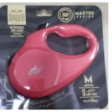 Doggie Master Serisi Pembe 25 kg / 5 mt Otomatik Uzatma Tasması