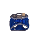 Doggie Mavi 3XS 22-26 cm Havalı Dokuma Reflektör Serisi Küçük Irk Köpek Göğüs Tasması