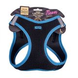 Doggie Mavi L 42-48 cm Havalı Dokuma Neon Serisi Küçük Irk Köpek Göğüs Tasması