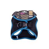 Doggie Mavi M 38-44 cm Havalı Dokuma Neon Serisi Küçük Irk Köpek Göğüs Tasması