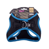 Doggie Mavi S-32-38 cm Havalı Dokuma Neon Serisi Küçük Irk Köpek Göğüs Tasması
