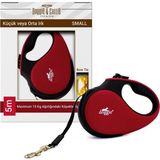 Doggie Soft Small Kırmızı Otomatik 12-15 kg Köpek Uzatma Tasması
