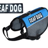 Doggie Stylz Sağır Köpek Hizmeti Köpek Örgü Yelek Koşum Takımı Havalı Konfor. Satın Alma 2 Yansıtıcı Sağır Köpek Çıkarılabilir Yama ile Birlikte Gelir. Lütfen Sipariş Vermeden Önce Köpeğinizi Ölçün