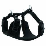 Doggie XS 1.5x35-45 cm Siyah Havalı Dokuma Köpek Göğüs Tasması