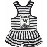 Doggy Dolly Wanted Askılı Çizgili Köpek Elbisesi Xlarge
