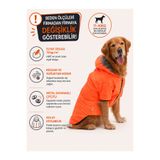DOGİ&DOG Dogi Dog Büyük Irk Neon Oranj Puf Mont ,büyük Irk Köpek Kiyafeti,köpek Elbisesi