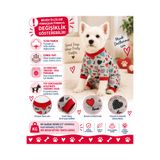 DOGİ&DOG Küçük Irk Gri Renkli Kalp Detaylı Köpek Tulumu Köpek Kıyafeti (1-10KG)