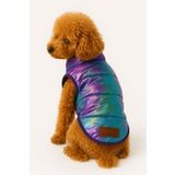 DOGİ&DOG Küçük Irk Metalic Purple Anorak Puf Kedi&köpek Yeleği (1-11 Kg)
