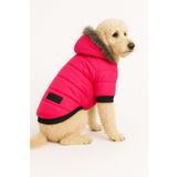DOGİ&DOG Küçük Irk Neon Pink Anorak Puf Köpek Montu (01-10kg Arası)