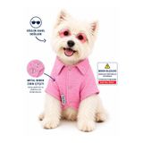 DOGİ&DOG Küçük Irk Pembe %100 Pamuk Muslin Yazlık Kedi Gömleği Köpek Gömleği Köpek Kıyafeti (1-10KG)
