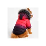 DOGİ&DOG Küçük Irk Pink -black Puf Anorak Kedi & Köpek Montu (1-10KG)