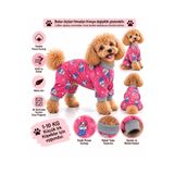 DOGİ&DOG Küçük Irk Pink Winter Dogs Köpek Tulumu Köpek Kıyafeti (1-10KG)