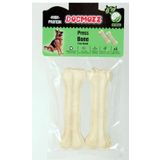 Dogmozz 2x15 cm Beyaz Premium Deri Pres Köpek Kemiği