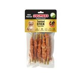 Dogmozz Crunchy Sargılı Deri Burgu Çubuk Köpek Kemiği 20 Adet