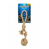 DogMozz Premium 2 Boğumlu Toplu Diş Kaşıma İpi, 26 cm, Kahverengi