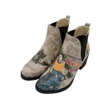 Dogo A Flower From The Past / Tasarım Baskılı Vegan / Eve Boots Kadin Bot