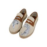 Dogo Erkek Vegan Krem Espadril - Uptown Tigers Tasarım