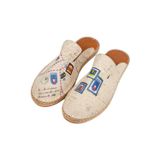 Dogo Erkek Vegan Krem Terlik - Letters and Stamps Tasarım